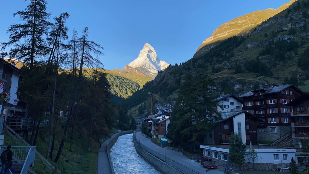 日本人橋からのマッターホルン