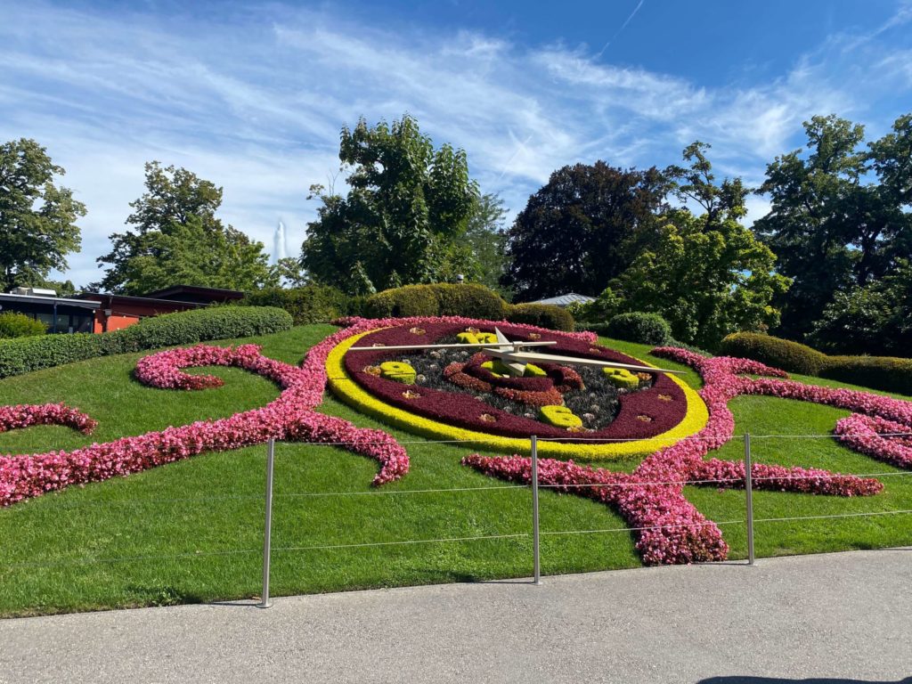 ジュネーブの花時計