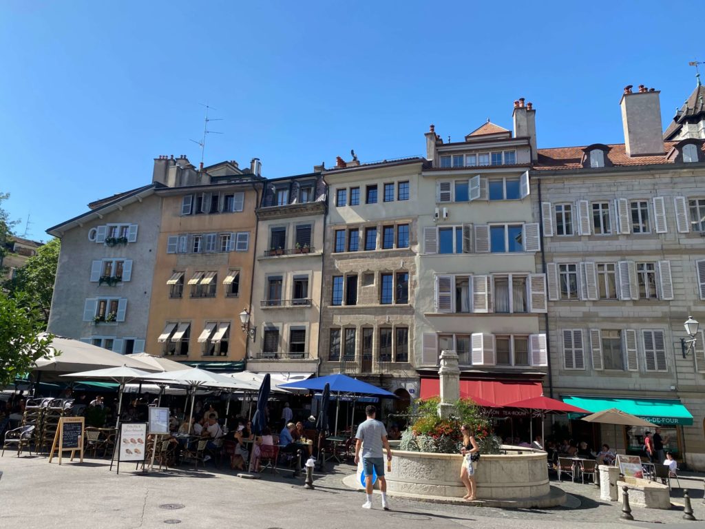 ジュネーブの街並み