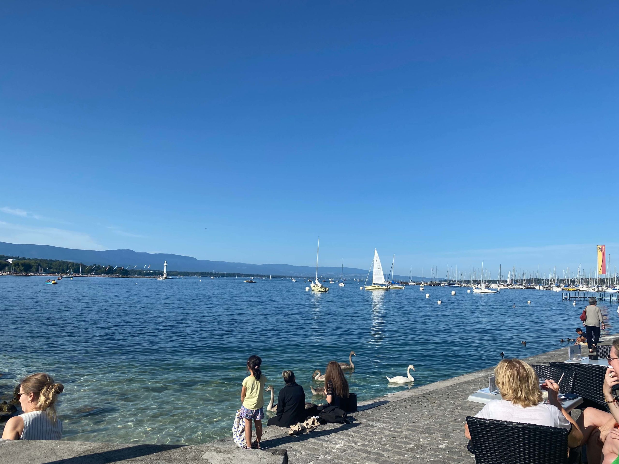 ジュネーブからのレマン湖