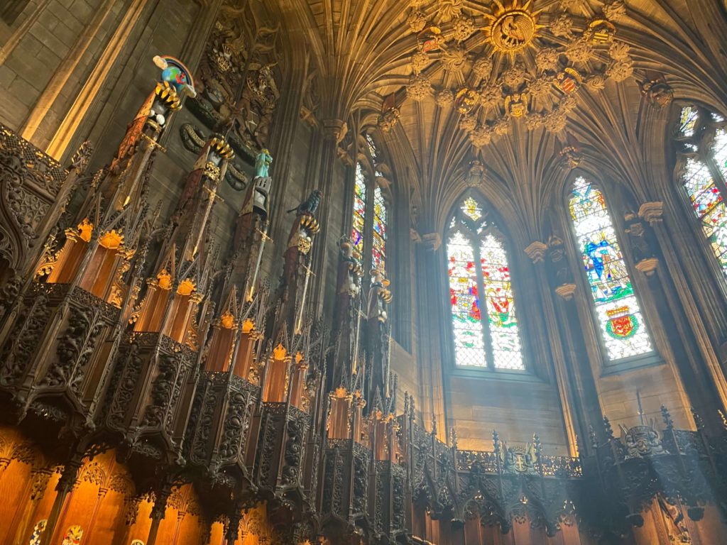 セントジャイルズ大聖堂のステンドグラス