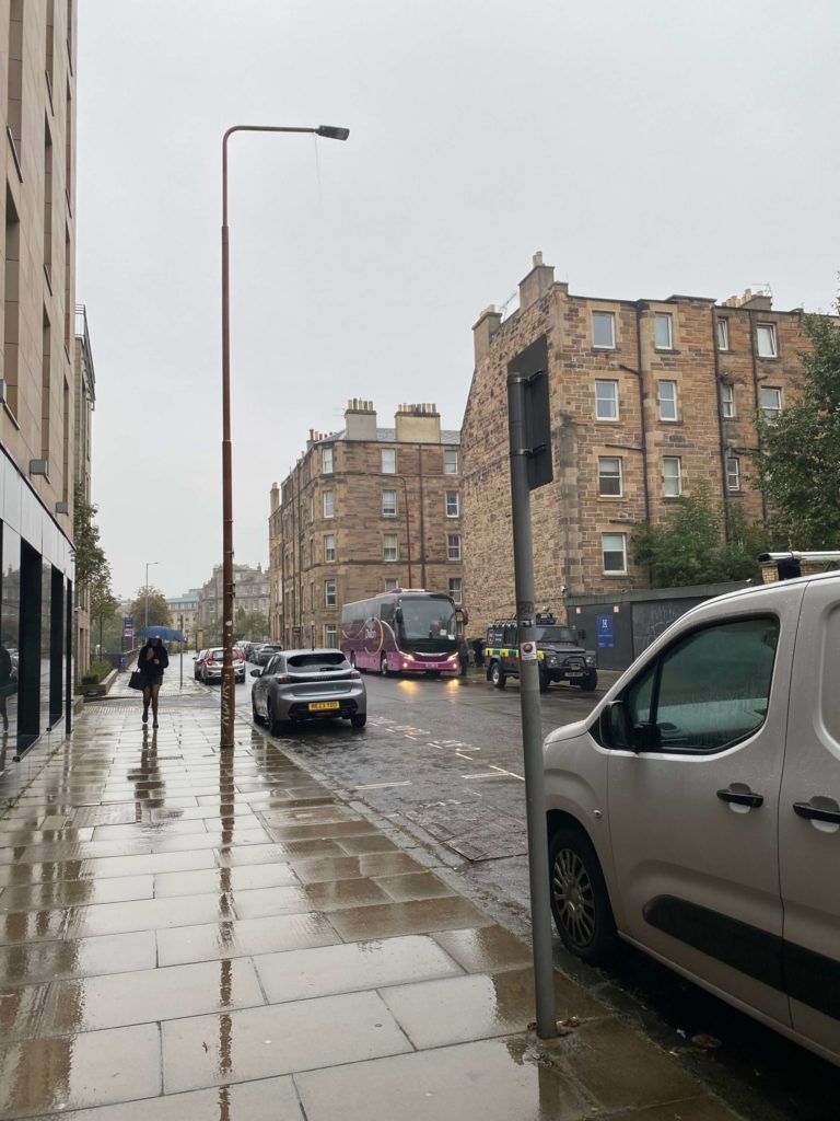 雨のエディンバラ