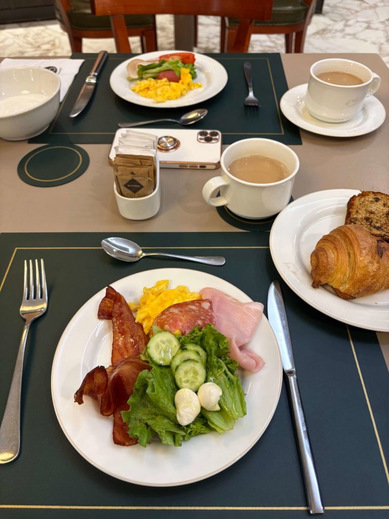 イタリアホテルの朝食ビュッフェ