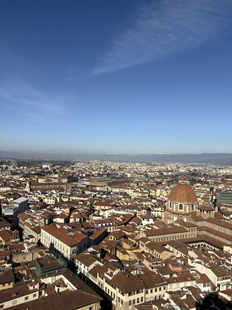 ジョットの鐘楼からのフィレンツェの街並み